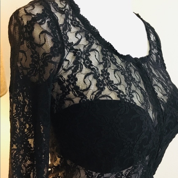 Ralph Lauren Black Lace Top - Picture 6 of 8